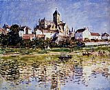 Claude Monet Canvas Paintings - The Church At Vetheuil